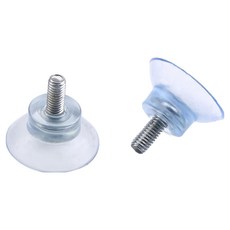 4cm吸盤 附鐵勾 100個, 透明色, 1組