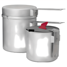 PRIMUS Essential Trek Pot 鋁合金鍋組 0.6+1.0L, 銀色, 1組