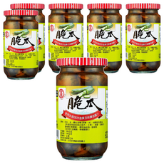 金蘭脆瓜, 嚴選新鮮花瓜, 無添加防腐劑、色素、味精, 396g, 6罐