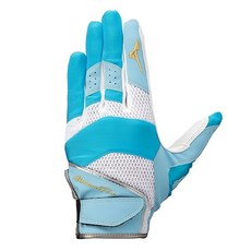 Mizuno 美津濃 守備用手套 左手用, 藍色 + 白色, 1個
