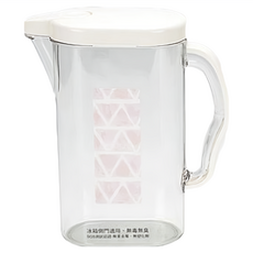 KEYTOSS 詰朵斯 WATER 環保專利設計水壺, 食品級環保材質 安全, 純白低彩度 優雅舒適, V919, 1.9L, 1個