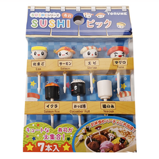 TORUNE 壽司食物叉 可愛造型便當叉, 7件, 1組