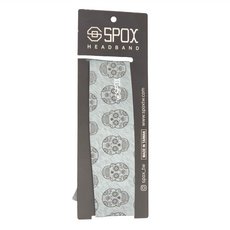 SPOX FLEX TIE 綁式運動頭帶, 台灣製造, 吸濕排汗, 74 x 7cm, 糖骷髏, 1條