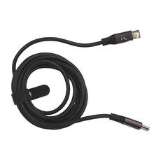 PX 大通 USB 2.0 C-C 充電傳輸線, 60W大功率, 支援3A大電流, 線頭鍍金, UL防火外被, 耐插拔10000次, 2m, 黑色, 1條