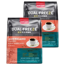 金寶雙凍美式黑咖啡，100%冷凍乾燥咖啡，經典美式風味, 2g, 30入, 2袋
