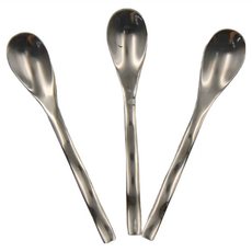 Green Bell 綠貝 304不鏽鋼曲線咖啡匙 長12.5cm, 單色, 3支