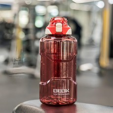 YUNMI 美國進口 Tritan 一鍵彈蓋大容量運動水壺, 1.5L, 1個, 紅色