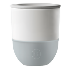 HYDY 陶瓷杯 300ml 食品級矽膠杯蓋 耐熱220°C, 積雲, 1個