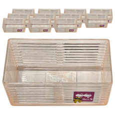 GIMI 吉米 7號水晶籃 容量0.4L, 13.6 x 6.9 x 5cm, 顏色隨機, 12個