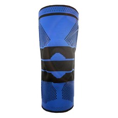 A-ZEAL 3D針織透氣高彈力減震護膝 藍黑色, 1件