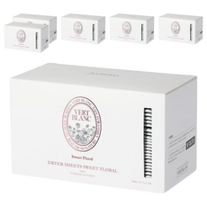 VERT BLANC 柔軟去靜電烘衣紙 花園芬芳, 嬰兒和家庭適用, 30張, 6盒