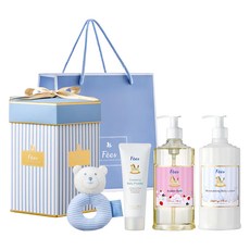 Fees BEBE 小熊摯愛六角禮盒 藍色, 1組