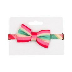 pidan 貓用項圈 蝴蝶結款 復古條紋 A3 適用18~30cm頸圍 9g, 1個