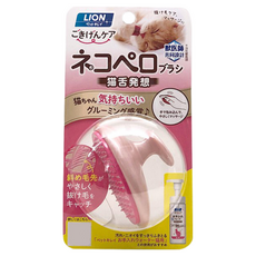 LION 獅王 仿貓舌按摩除毛刷 貓用身體刷 貓舌發想 歐醫師共同設計, 粉色, 1支