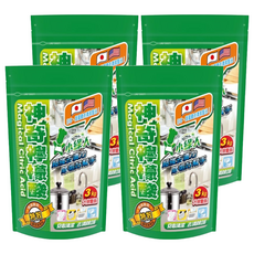 小綠人 神奇檸檬酸 超強去漬力 除垢好幫手, 3kg, 4袋