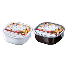 NAKAYA 日本保鮮碗方形 混色 860ml 2入組 - 日本製造 冰箱收納好幫手, 1組