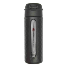 玻璃彈蓋隨手瓶, 極夜黑, 320ml, 1個