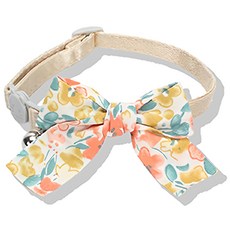 寵物項圈 20~30 x 1cm 可愛寵物外出配件, 黃綠碎花, 1個