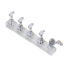 喵汪森林 美甲練習座, 銀色, 穩固甲片, 時尚簡約, 美甲練習必備, 1盒