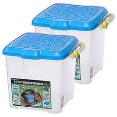 KEYWAY 聯府 到處玩手提收納箱 RV-699 414 x 383 x 328mm, 2個