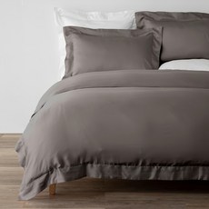 HOLA 和樂家居 PALETTE 300織素色天絲被套, 礫石灰, 1個
