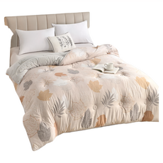 Betrise 貝翠絲 石墨烯蓄熱抗菌天絲親膚絨可水洗暖冬被 升級加厚款, 徐徐楓葉, 180 x 210cm