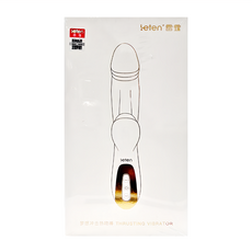 Leten 夢想衝擊熱吻棒 衝擊舔吸 按摩棒 棒頭直徑35mm 可入體120mm 長211mm, 1盒, 膚色
