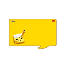 3M Post-it 利貼 可再貼備忘板大型笑臉系列 558L-C, 1片, 1組