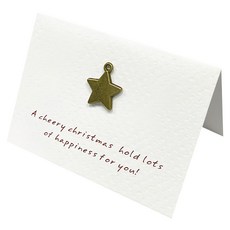 聖誕卡片賀卡 星星 20個, 金屬