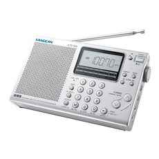 SANGEAN 山進電子 調頻立體/調幅/短波 專業化數位型收音機 165 x 100 x 34mm 375g, ATS-405, 銀色