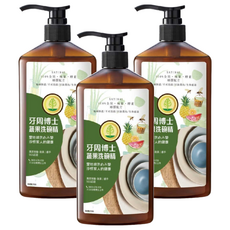 牙周博士 蔬果洗碗精, 愛地球淨水, 珍惜家人的健康, 700g, 3瓶