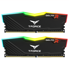 TEAMGROUP 十銓 T-FORCE Delta 炫光RGB系列記憶體 內建Force Flow RGB燈效 支援XMP2.0一鍵超頻, DDR4-3200 CL16, 2個