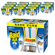 Raid 雷達 超智慧薄型液體電蚊香器 植物清新 定時型 (組裝) 含松木精油, 41ml, 白色
