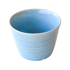 佐和陶瓷國際有限公司 藍釉貫入豬口杯 日本製 8.5 x 6.4cm 170ml, 藍色, 1個
