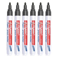 Flysea瓷磚美縫筆深灰6支組 防水防霉填縫劑 美化居家環境, 1組