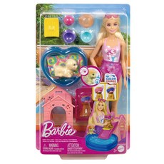 Barbie 芭比 芭比與寵物遊戲系列 狗狗游泳池派對, 1盒
