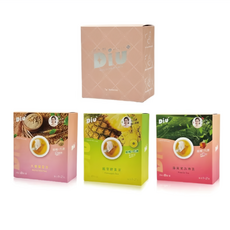 DiU 玫瑰孅孅飲7g 14包 + 大麥薄荷茶3.5g 8包 + 藤黃果洛神茶3.5g 8包 + 鳳梨酵素茶3.5g 8包, 182g, 1組