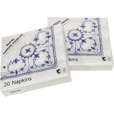 DANA COLOR MATCH 皇家藍色唐草裝飾餐巾紙, 20張, 咖啡, 2包