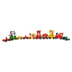 PLAYFUL TOYS 頑玩具 木製磁性小火車, PT-84D84, 1組