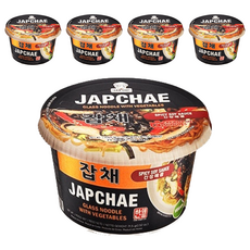 HAN CHEF 韓式 雜菜冬粉 辣味 71.5公克 玻璃麵與蔬菜, 5入