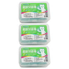 奈森克林 扁線薄荷牙線棒 專為敏感性牙齦設計, 50支, 3盒