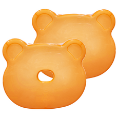 HAPPY 快樂屋 大熊寶寶塑膠椅, PP聚丙烯材質, 耐熱溫度70°C, 家庭用, 35 x 23 x 21cm, 橘色