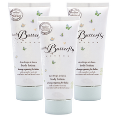 little Butterfly LONDON 倫敦小蝴蝶 晨露嬰兒身體乳液 0歲以上 100ml, 3條