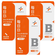PHARGOODS 藥師健生活 每日B，天然萃取B群，全素可食，45顆, 3盒, 557mg