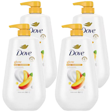 Dove 多芬 輕盈光感沐浴露 芒果杏仁, 4瓶, 905ml