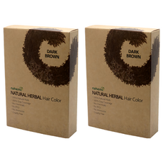 nahemi 娜禾蜜 草本增色護髮粉 – 咖啡黑 無PPD 無阿摩尼亞, 2盒