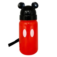 Skater 米奇系列 塑膠吸管水壺 開口笑, 350ml, 1個