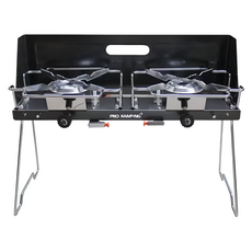PRO KAMPING 領航家 雙口爐 不鏽鋼+鋼板+鋁合金, 1個