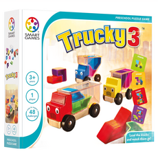 SMART GAMES Trucky 3 卡車益智裝裝樂，3歲以上，48個遊戲關卡, 1組