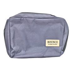 BOUNCE 多格夾層隨身萬用收納包 尼龍棉布材質, 灰色, 18 x 11.5 x 5.5cm, 1個